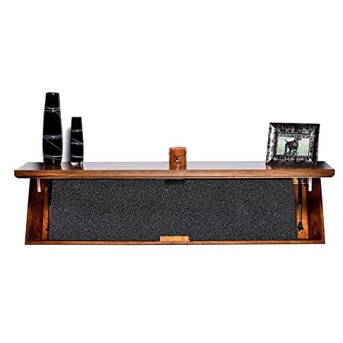 Tactical Traps - Freedom 52R Concealment Shelf with Trap Door and RFID Lock - Secure & Safe Hidden Concealment Compartment - 46" X 13.5" X 5" - Dark Walnut
