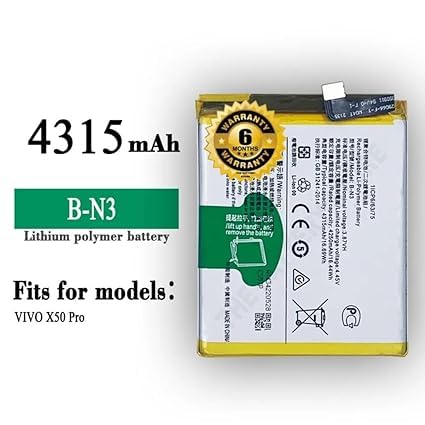 Image of THE BATTERY STORE OriginaI B-N3 Battery for Vivo X50 Pro Battery with 6 Month Warranty****(NN122)