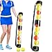 TOBWOLF Tennis Ball Pick up Tube, Lightweight Pickleball & Tennis Collector Ball Holder with Shoulder Strap, Detachable 2-Sessions Tennis Ball Hopper Tube Fits 11 Pickleballs or 13 Tennis Balls