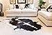 Sunshine Cowhides Premium Cowhide Rug - Ideal for Living Room, Bedroom, Office, or Decor - Modern Accent for Home, Kitchen, Bath, or Wall - Soft, Thick Tricolor Black & White, Extra Large (6x7-8 Ft.)