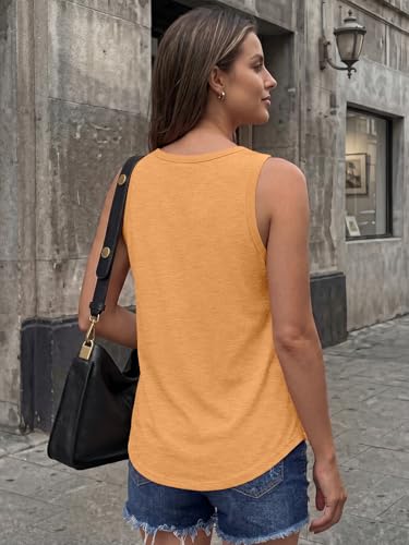 Image of AUTOMET Women's Square Neck Tank Top | Soft Lightweight Sleeveless Shirt, Loose Fit Flowy Summer Basic for Layering, Casual & Workout