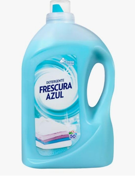 BVERDE Detergente Líquido Frescura Azul, 3L, 50 Lavados