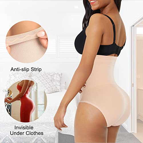 Image of Werena Tummy Control Shapewear Underwear for Women High Waisted Body Shaper Panties Shaping Briefs