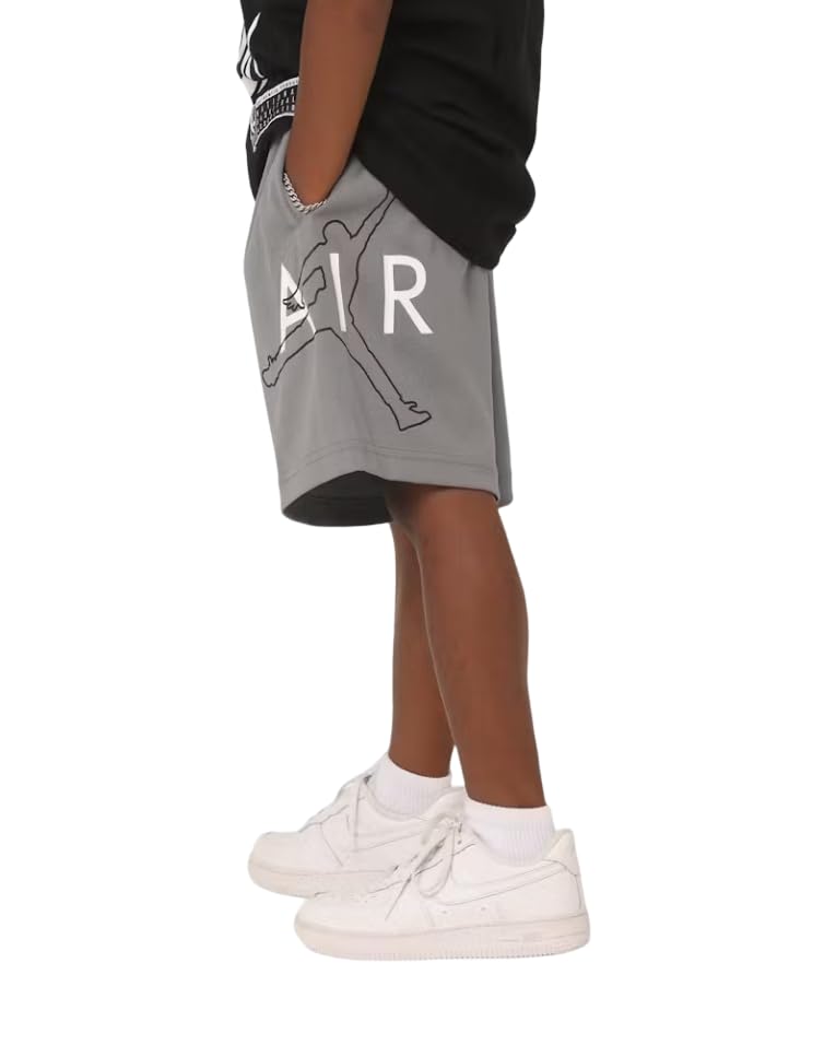 Nike Air Jordan Big Kids Boys' Jumpman Mesh Shorts (US, Alpha, X-Large, Regular, Smoke Grey)