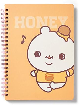 TWOTUCKGOM Spring Note - HONEYGOM -Spiral Notebook with College Ruled and bound Note Books Cute Memo Great for Back to School Home Supplies Single Subject Note Taking