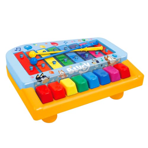 Xylophone-Piano Bluey REIG 2437 avec 8 notes de musique pour enfant