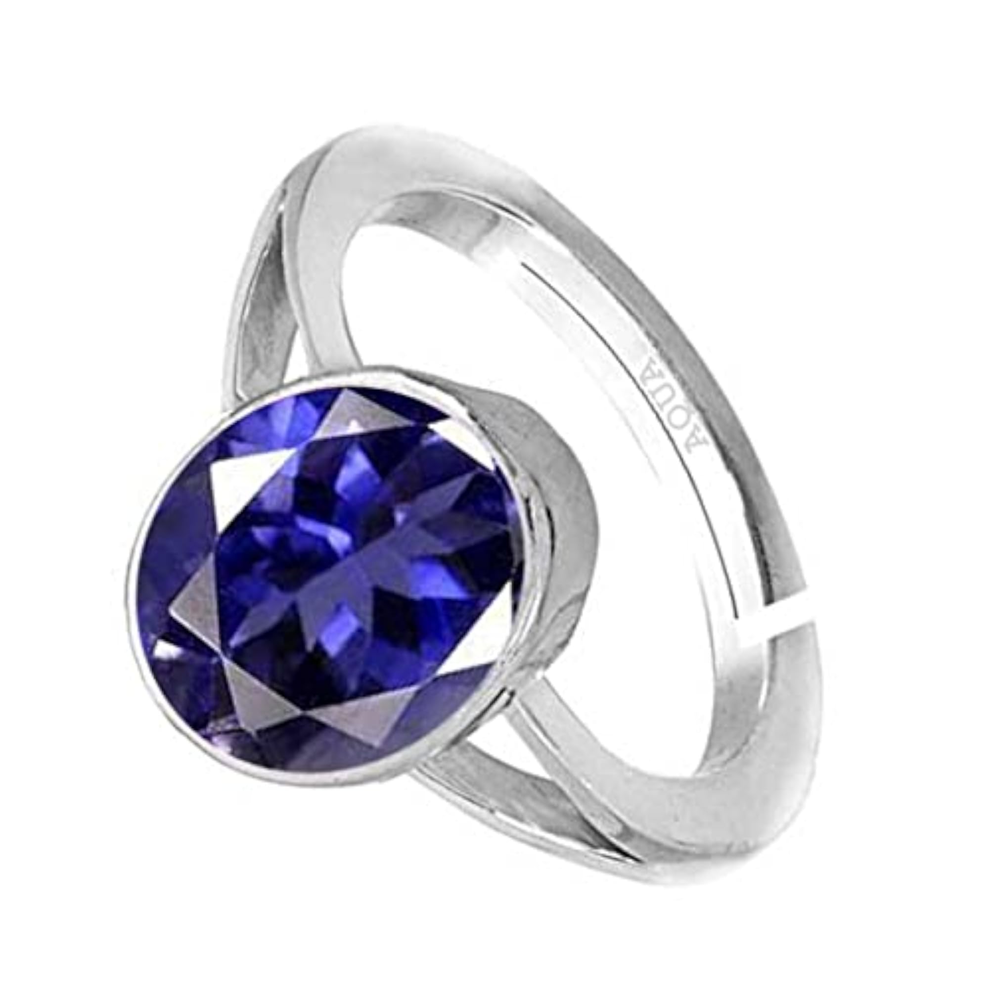 Women's Iolite Adjustable Ring, 925 Sterling Silver