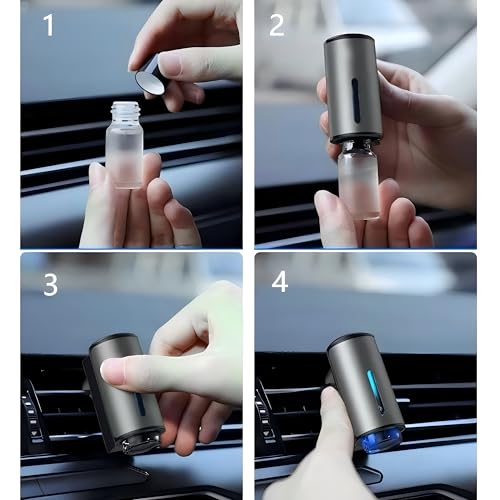 Image of Car Air Freshener Refills - Set of 6 (10 ml each), Universal Fit for Air Vent Smart Car Fresheners (Vanilla)