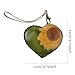 Sunflower Coin Purse Sunflower Print Wallet Leather Coin Purse for Girls Fashion Zipper Small Coin Purse for Women Keychain Card Holder Tote Handbag (Heart-Shaped)