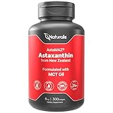 Naturalis New Zealand Astaxanthin | from Sustaibaly Grown Microalgae | Non-GMO, Soy & Gluten Free | 300 Mini-Softgels