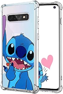 Darrnew Heart Lilo Case for Samsung Galaxy S10 Cartoon TPU Cute 3D Fun Cover, Kawaii Unique Kids Girls Women Cases, Funny Ultra-Thin Bumper Character Shockproof Pro tector for Samsung Galaxy S10