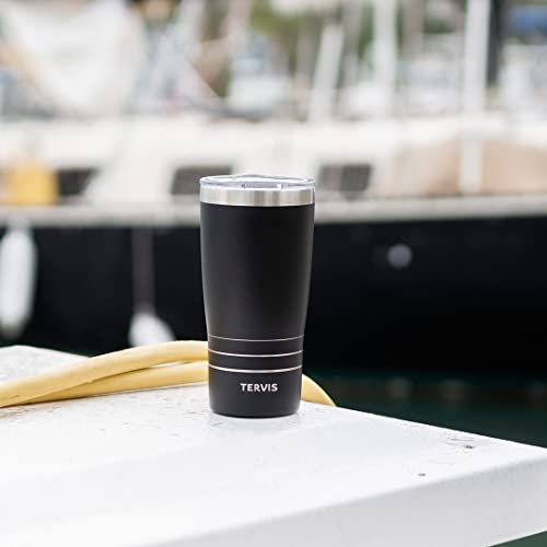 Tervis Traveler Powder Coated Stainless Steel Triple Walled Insulated Tumbler Travel Cup Keeps Drinks Cold & Hot, 20oz, Onyx Shadow - image 9