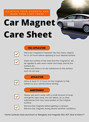 Image of 2 Pack Blank Magnets Magnets with Rounded Corners, Prevent Car Scratches & Dents (18x12)