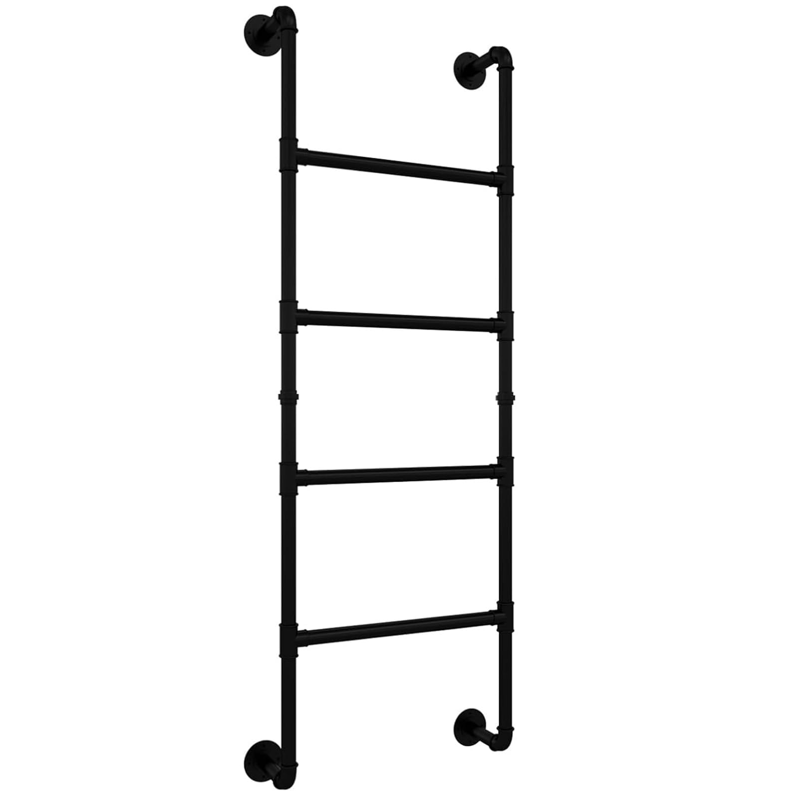 Escalera para litera y ático montada en la pared con diseño compacto de hierro