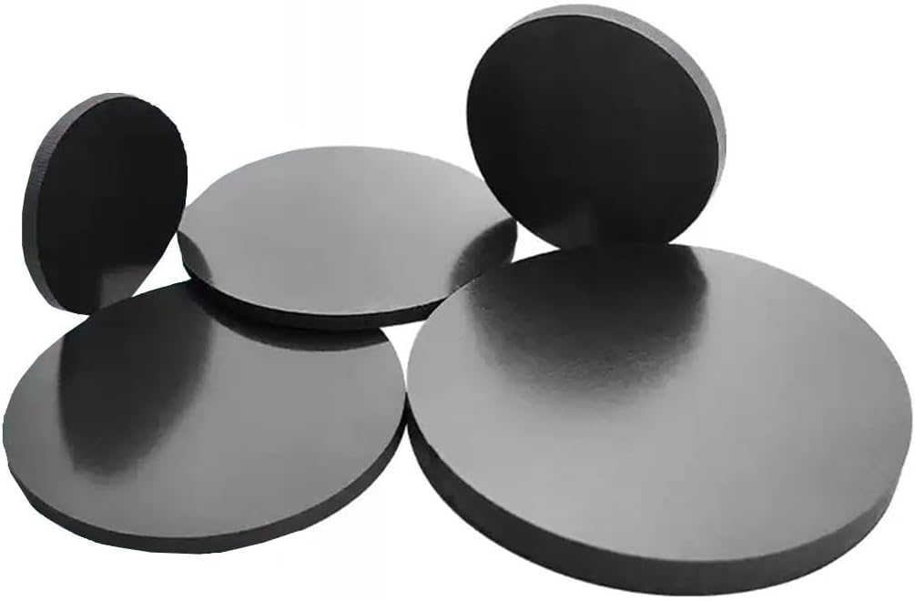Solid Round Seal Gaskets,10Pcs 8mm-100mm Black EPDM Disc, Thickness 1.5mm Rubber Sheet, Waterproof(65 x 1.5mm)