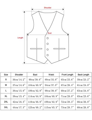 STTLZMC Gilet Uomo Slim Fit Elegante Casual