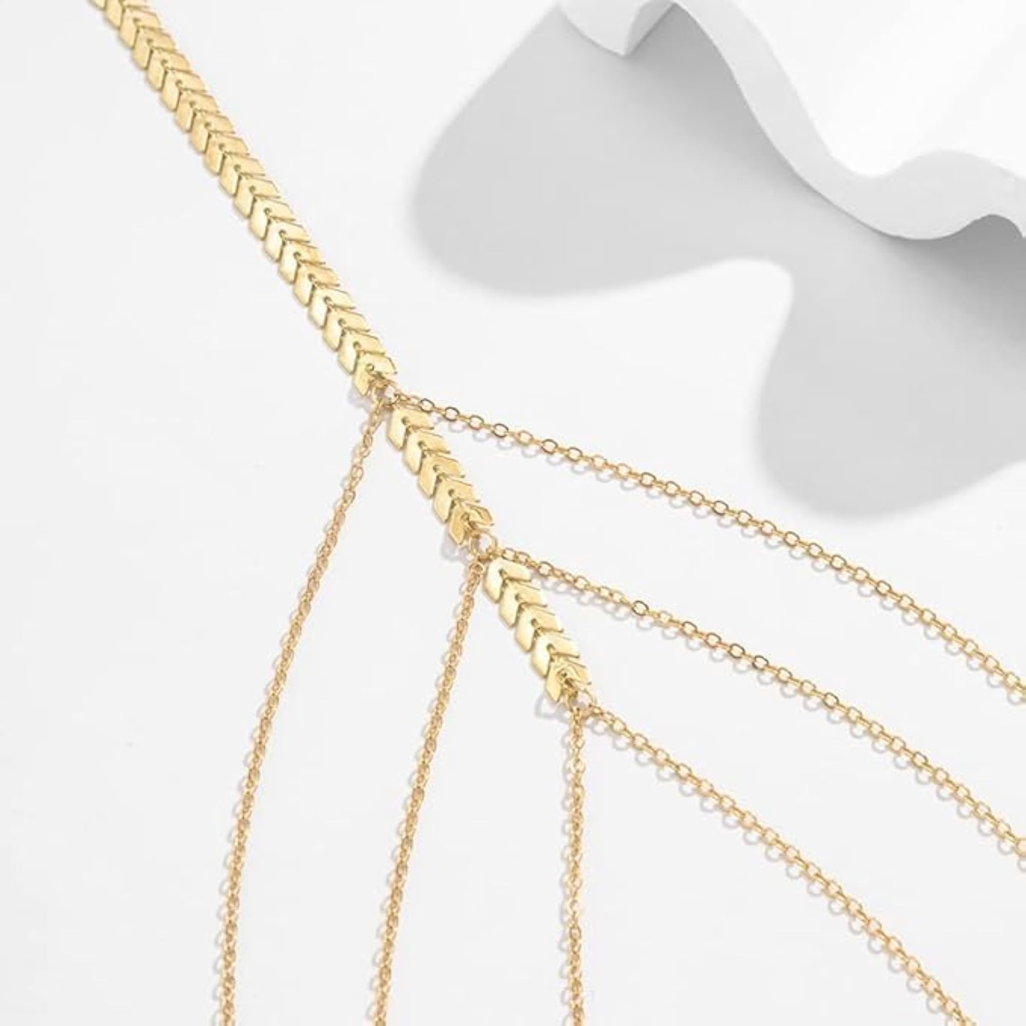 Gold Plated Mystic Leaves Vine Thigh Chain
