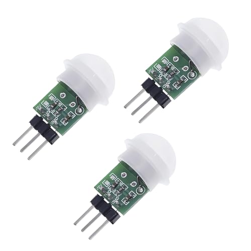 KDSSYFT AM312 人体赤外線感応モジュール 焦電型 ミニ 高感度 モーション検出器 PIR ヒューマンセンサーモジュール (3個セット) - KDSSYFT - 商品画像