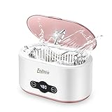 Ultraschallreinigungsgerät Brille 650ml, 45kHz Brillenreinigungsgerät mit 5-stufigem Digital-Timer, abnehmbares 1,5 M-Kabel, SUS304-Behälter, Ultraschallgerät zum Reinigen von Brillen, Uhren