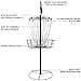 Remix Double Chain Practice Basket for Disc Golf - Black