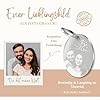 CHRISCK design Schlüsselanhänger mit Foto und Gravur - Anhänger mit Fotogravur - Personalisiertes Valentinstag Jahrestag Geschenk für Ihn & Sie - Fotogeschenk Geburtstag Freund Freundin #3