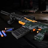 SK MISS Electric Toy Gun for Boys, Realistic Toy Foam Blaster Gun with Scope 20 Soft Bullets, Automatic Dart Gun for Boy Ages 14+ Years Old, Indoor Outdoor Gifts for Adult Kid Christmas Birthday - Image 7