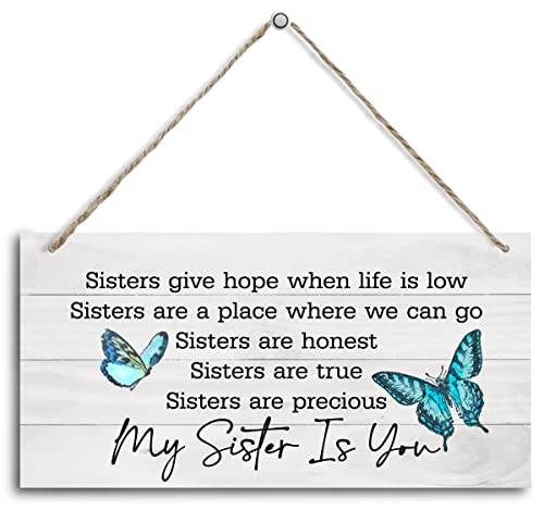 Sister-Gifts-Sisters-Are-Honest-Sisters-Are-True-Sister-Are-Precious-Wood-Sign-Gift-for-Sister-Funny-Sign-Wall-Hanging-Wood-Decor-Sign-Gift-For-Girls-Sisters-Friend-BBF