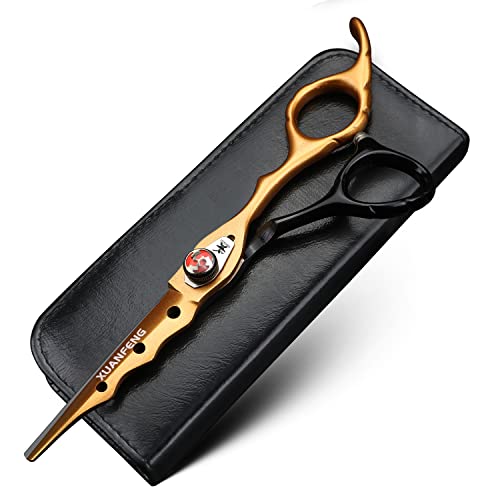 Tondeuse à cheveux élastique JP9cr18-6 pouces - En acier - Ciseaux de coupe et ciseaux à effiler - Outil de modelage de cheveux - Convient pour les familles ou les salons de coiffure