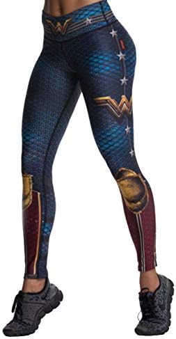 Drakon Many Styles of Crossfit Leggings Women, Wonder Woman, Size One Size