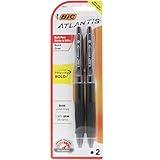 Bic Atlantis Velocity Bold Ball Pen, Black 2 ea (Pack of 5)