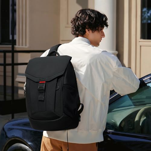 OIWAS Laptop Backpack for Men, Weight Reduction Business Backpacks for Men with Magnetic Buckle, Waterproof Work Backpack Fits 16 Inch Laptop, Large Capacity Travel Backpack for men women, Black2