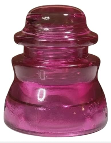 Generic Vintage Glass Insulator Colorized Pink