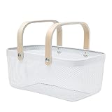 Lifuxiu Metal Mesh Steel Basket mesh basket with handle，Storage Organizer Basket Fruit Vegetable Ba