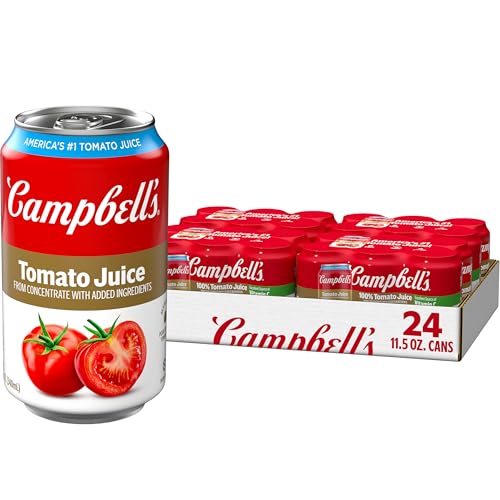 Campbell's 100% Tomato Juice, 11.5 fl oz Can (24 Pack)