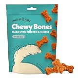 Wiggles and Wags Soft Chews Chicken & Cheese Recipe Bone-Shaped Treats