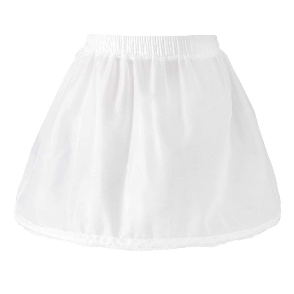 Kids Single Hoop A-Line Petticoat Underskirt Flower Girls Short Crinoline-picture-12