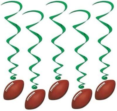 Football Whirls 38in (5/pkg) Pkg/3