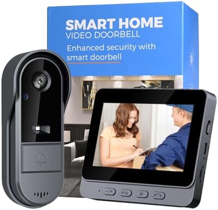 Winnes Video Doorbell Camera with Monitor 1080P High Definition T...