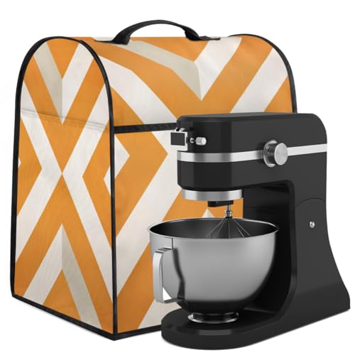 Coffee Maker Cover Geometry Pattern Kitchen Appliance Covers Small Appliance Covers Blender Cover Juicer Cover Dust Covers for Kitchen Appliances with Top Handle and Pockets,Washable,C677