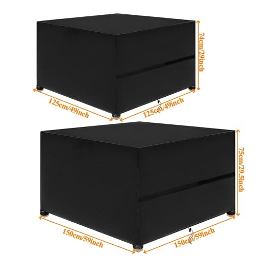 Housse salon de jardin imperméable et anti-UV pour mobilier extérieur