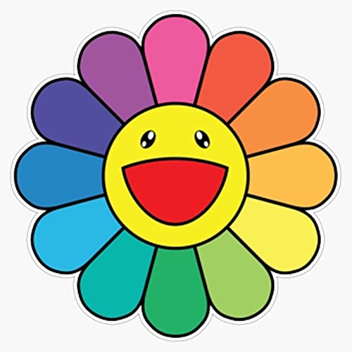 Flower Murakami Sticker Vinyl Waterproof Sticker Decal Car Laptop Wall Window Bumper Sticker 5