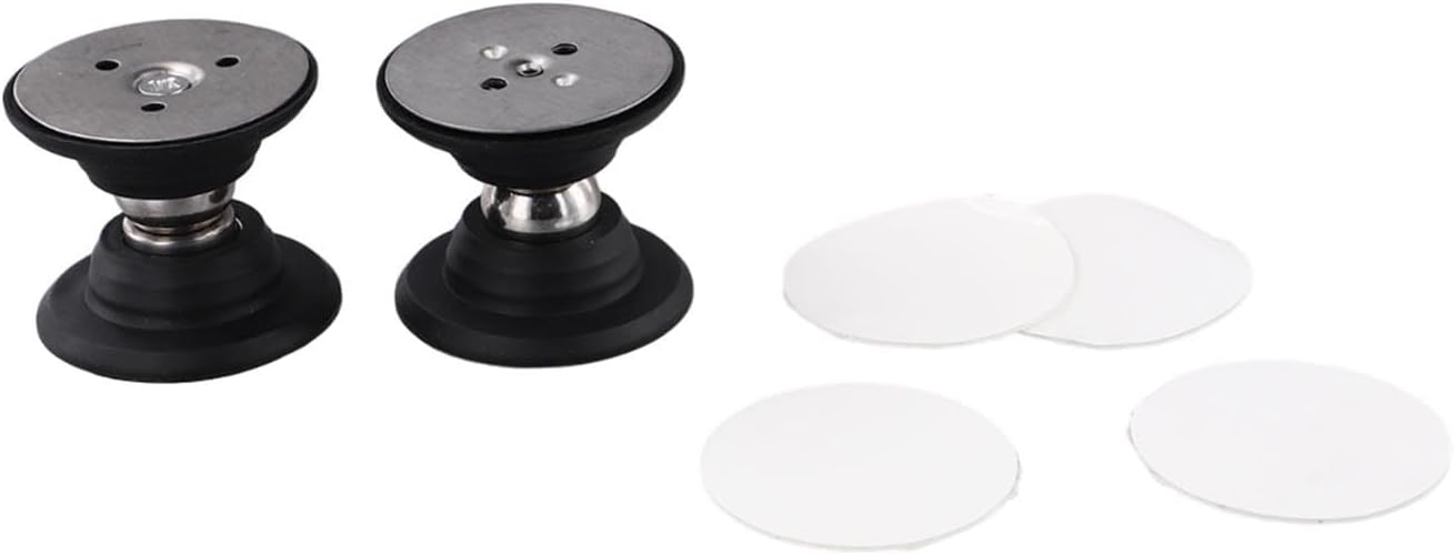 FABULETTA RV Door Holder Baggage Door Catch Latch with Strong Magnets for Camper Trailer Quiet Silent Design Black 2 Pack