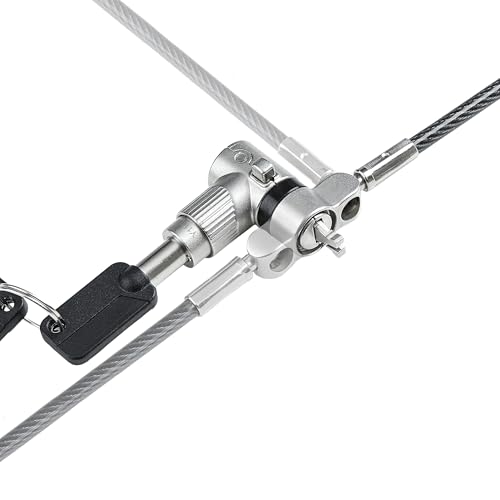 Cable antirrobo universal StarTech de 2m con candado de acero al carbono resistente 6