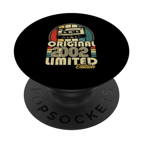 2002 Vintage Cumpleaños Retro Edición Limitada Hombres Mujer PopSockets PopGrip Intercambiable