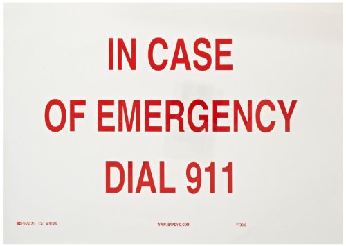 Signalétique de premiers secours Brady 85369 panneau adhésif de sécurité internationale