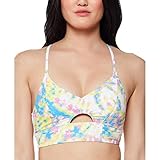Jessica Simpson Damen Mix & Match Tie Dye Swimsuit Separates (Top & Bottom) Bikini, Spritz Cropped-Top, Small
