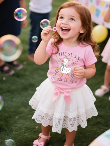 Image of Toddler Boys Girls 2nd Birthday Shirt Outfit for Kids Two Years Old Birthday Gift for Party Short Sleeve Tshirt
