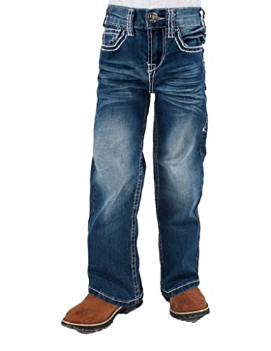 B. Tuff Western Jeans Boys Magnum Bootcut Button 16 Reg Medium BAGNUM