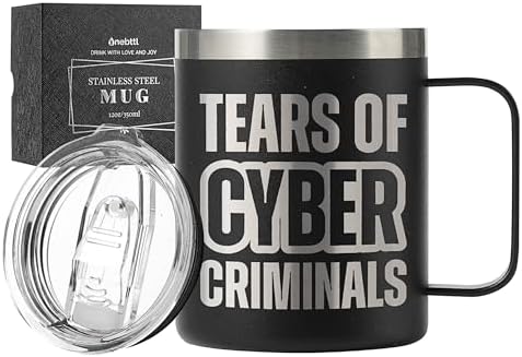 Onebttl Cybersecurity Gifts, 12oz Stainless Steel Insulated Coffe...