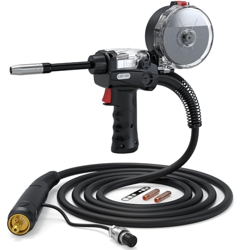 ARCCAPTAIN Spool Gun for Aluminum Welding Euro Connection 5-Pin 10FT for ARCCAPTAIN MIG205MP MIG205PRO MIG205DP PRO MIG200P MIG250DP